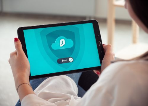 dqd安全性评估示意图：展示数据加密传输路径与隐私保护机制，安全锁图标与流程图，蓝绿色专业配色